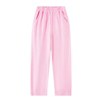 Loose Draped Wide‑Leg Washed Distressed Casual Pants