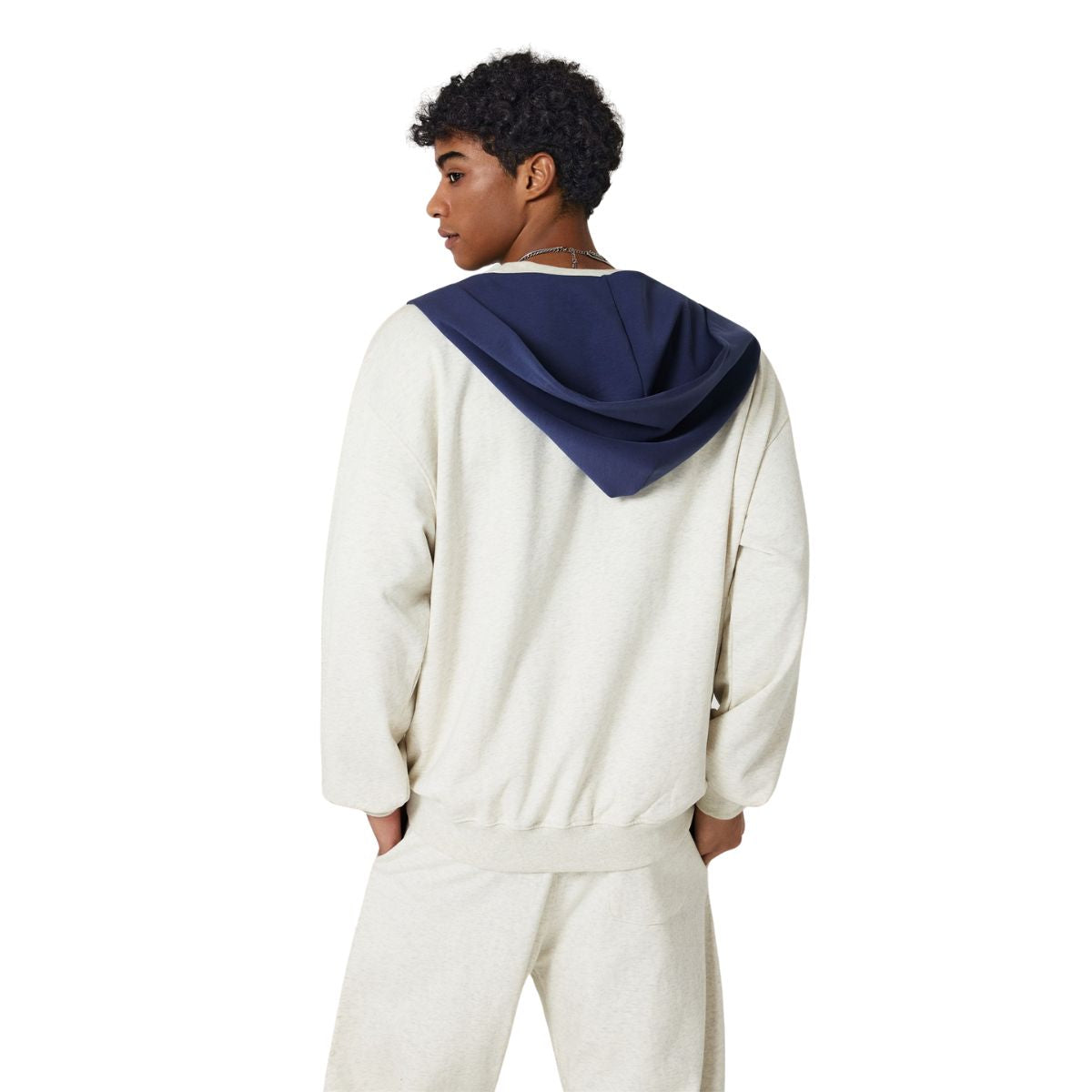 Men's Front Knot Hooded Shawl