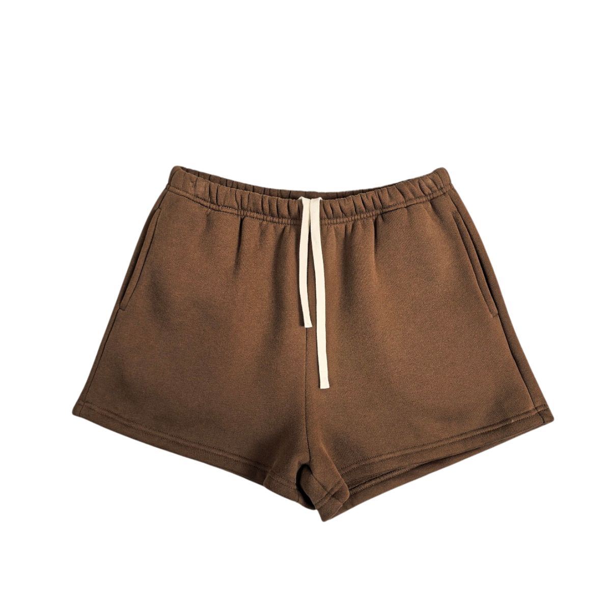 Fleece‑Lined Drawstring Athletic Shorts