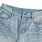 Light Wash Ghost Claw Baggy Wide Leg Denim Jeans
