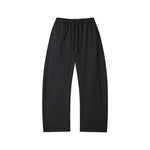 Heavyweight Washed Slit‑Destroyed Curved Wide Leg Pants