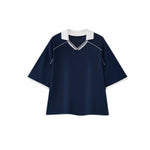 Camiseta desteñida con lavado a la piedra de 7.5 oz