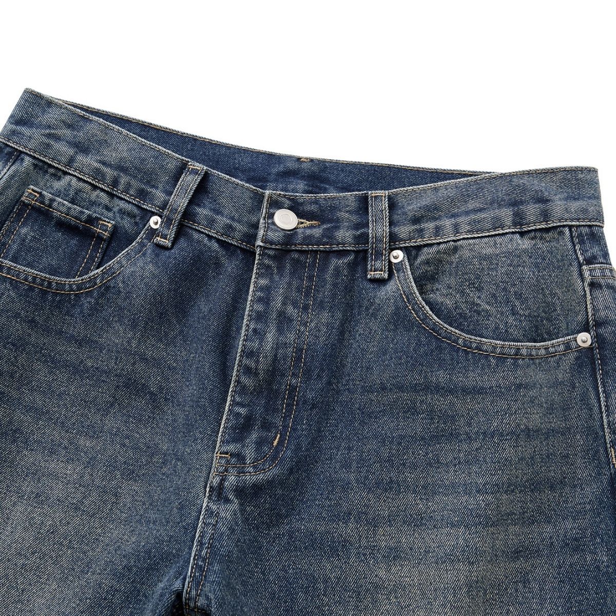 Vintage Washed Faded Loose Wide Leg Jeans