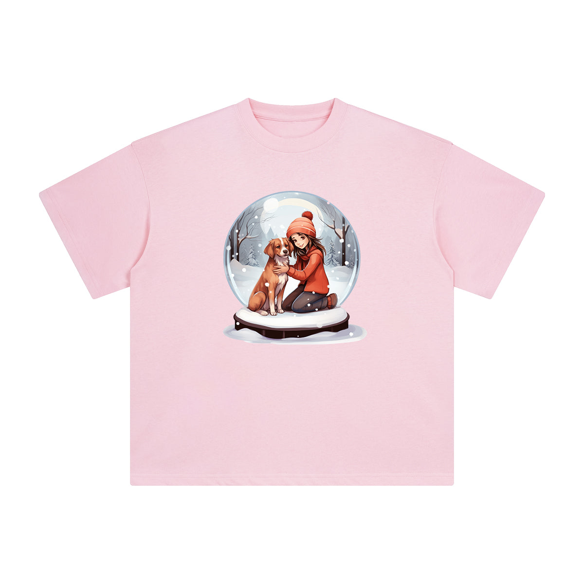 Valentine Snow Globe Graphic Tee-INNBLAC Fashion Apparel