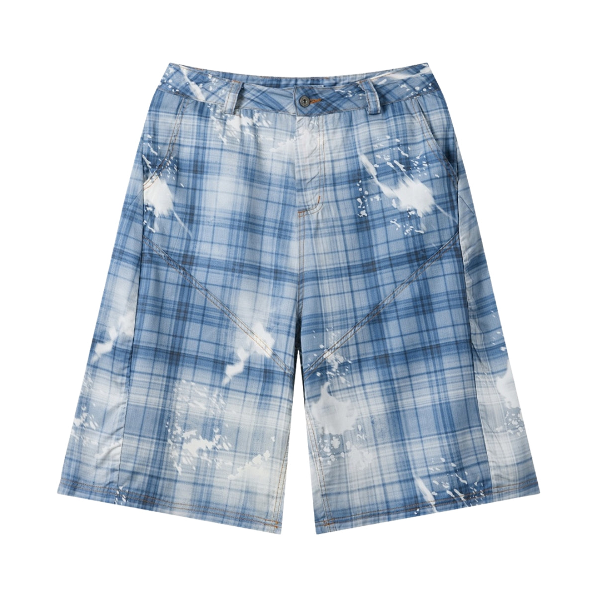 Bermudas vaqueras rasgadas con parches de camuflaje
