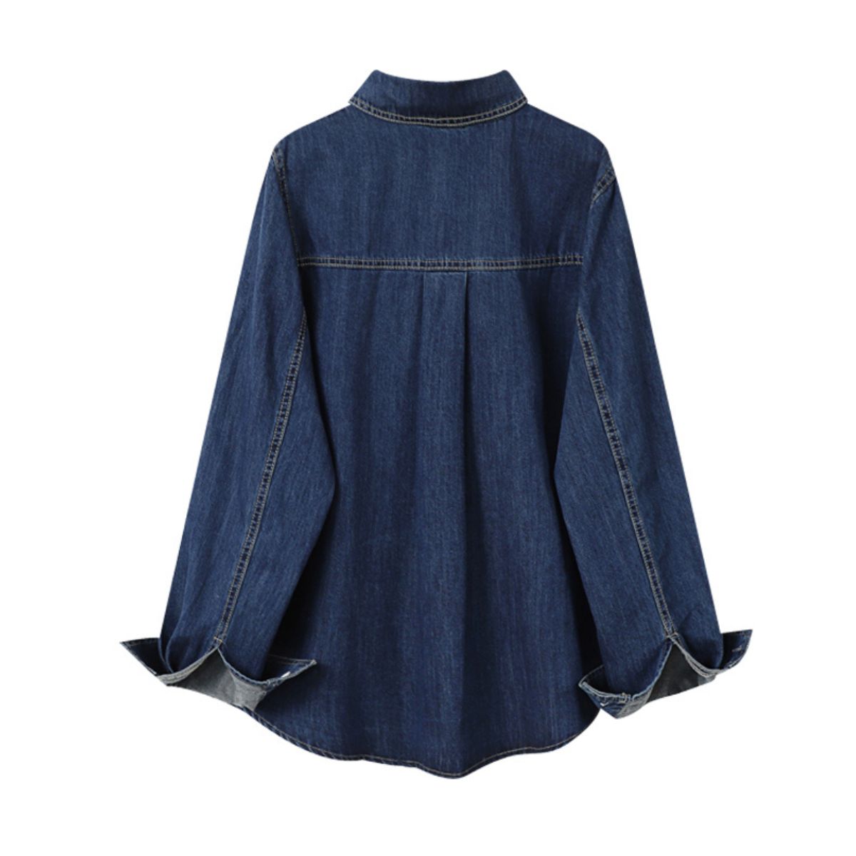 Vestido midi vaquero sin mangas con botones y aberturas en la parte delantera