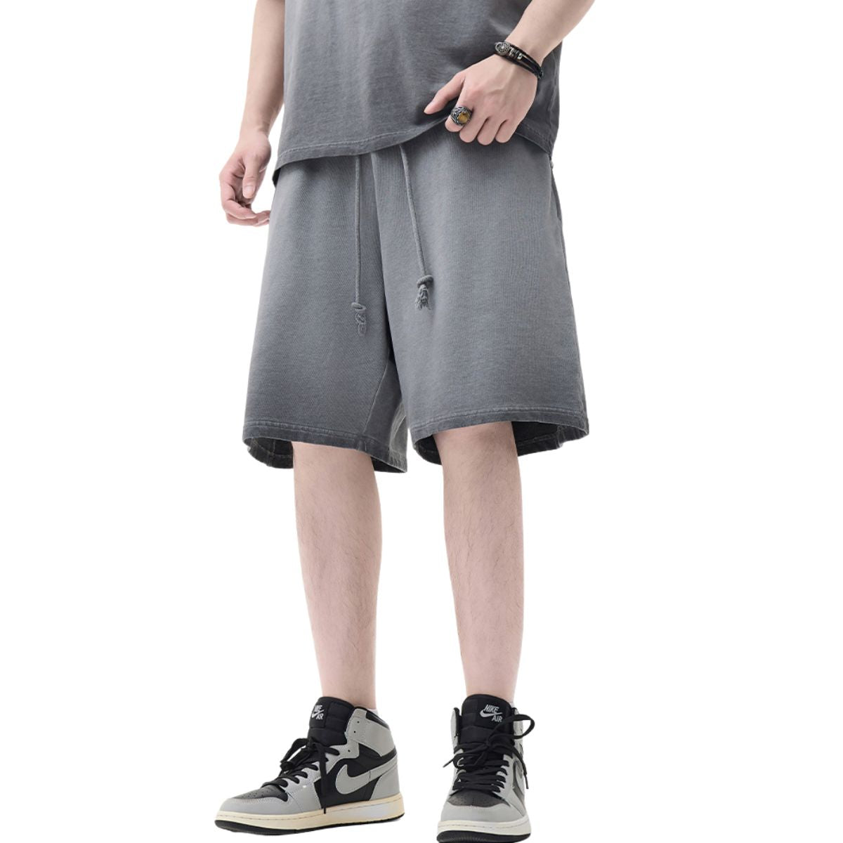 Vintage Washed Cotton Baggy Shorts