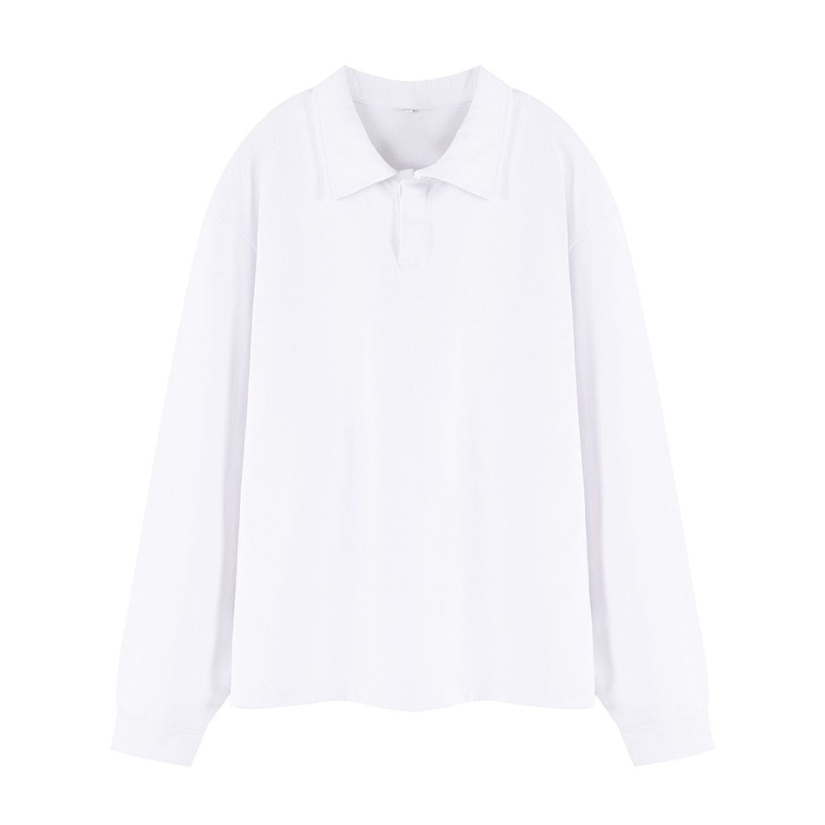 Heavyweight Vintage Cotton Collared Long Sleeve Sweatshirt