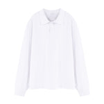 Heavyweight Vintage Cotton Collared Long Sleeve Sweatshirt