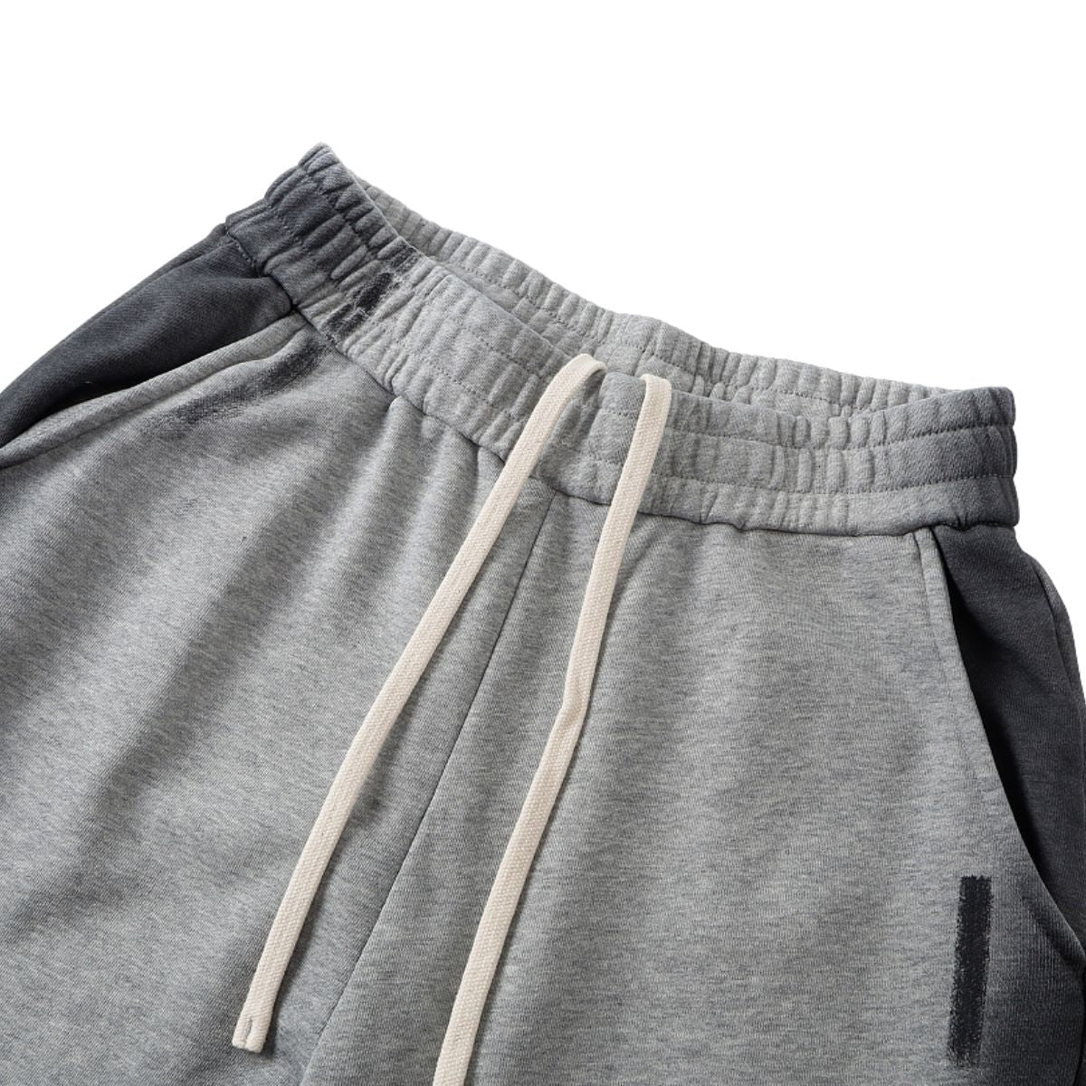 Wasteland‑Style Graffiti Spray‑Dye Distressed Relaxed Sweatpants