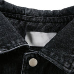 Men’s Retro Spring Faux Two-Piece Patchwork Denim Jacket