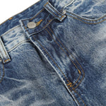 Vintage Whiskering Relaxed‑Fit Casual Jeans