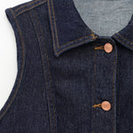 Button-Front Selvedge Denim Vest