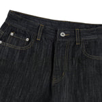 Embroidered Black Washed Baggy Jeans