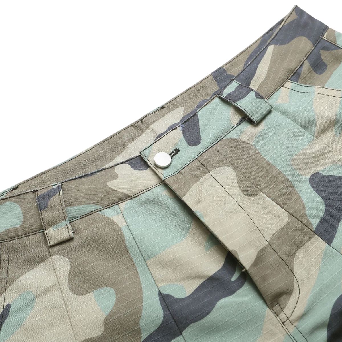 Vintage Camo Star Embroidered Cargo Shorts