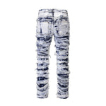 Smoke Rise Men's Skinny Stacked Destroyed Jeans