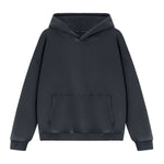 Cotton Heavyweight Washed Distressed Terry Hoodie