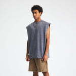 Vintage Raw Edge Sleeveless Tee 8oz
