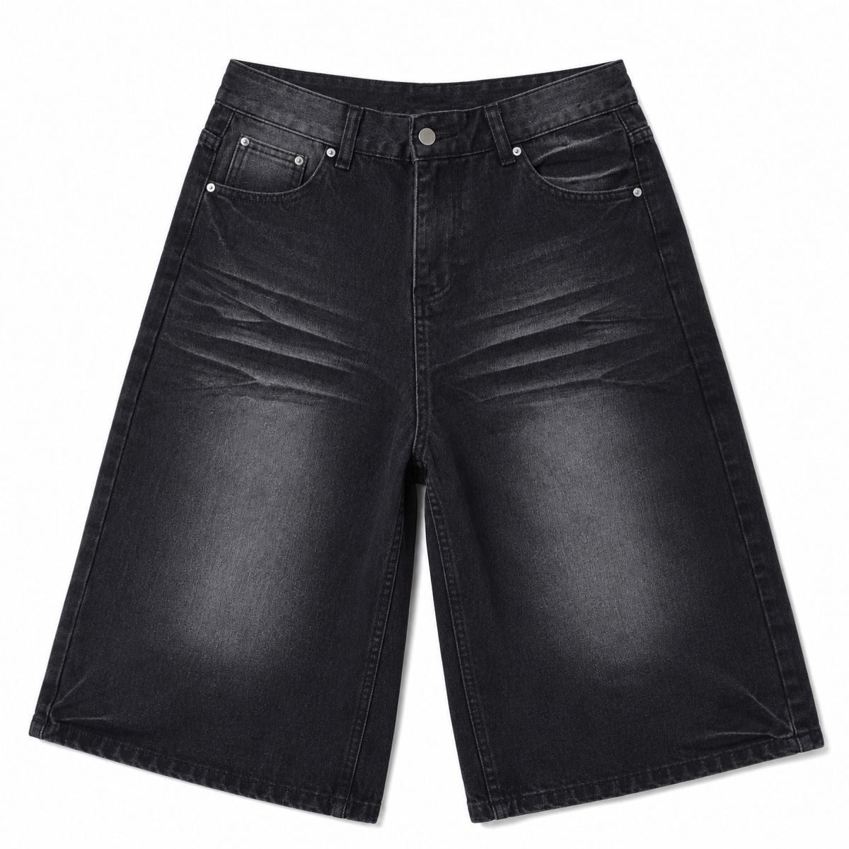 Bermudas con lavado vintage y salpicaduras de tinta