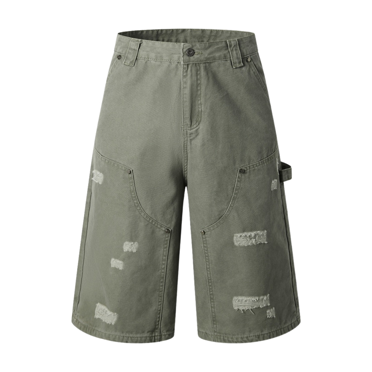 Bermudas con bordado lavado vintage