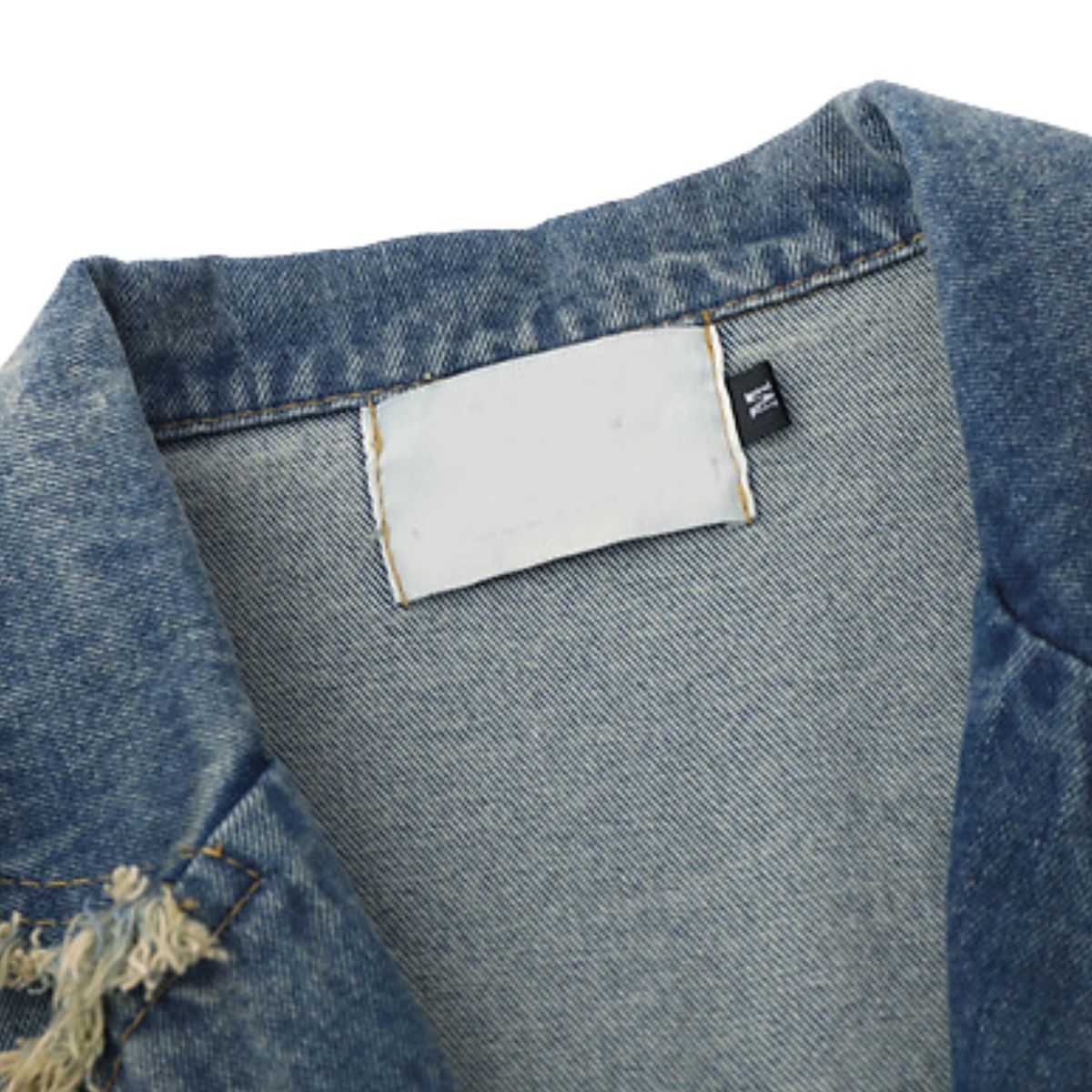 Vintage Hong Kong Chic Denim Blazer Jacket