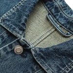 Vestido midi vaquero sin mangas con botones y aberturas en la parte delantera