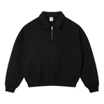 Quiet Luxury Old Money Half Zip Polo Sweatshirt