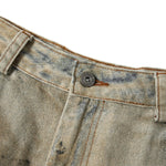 Bermudas con bordado lavado vintage