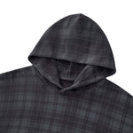 Plaid Collegiate Hoodie French Terry Sweatshirt
