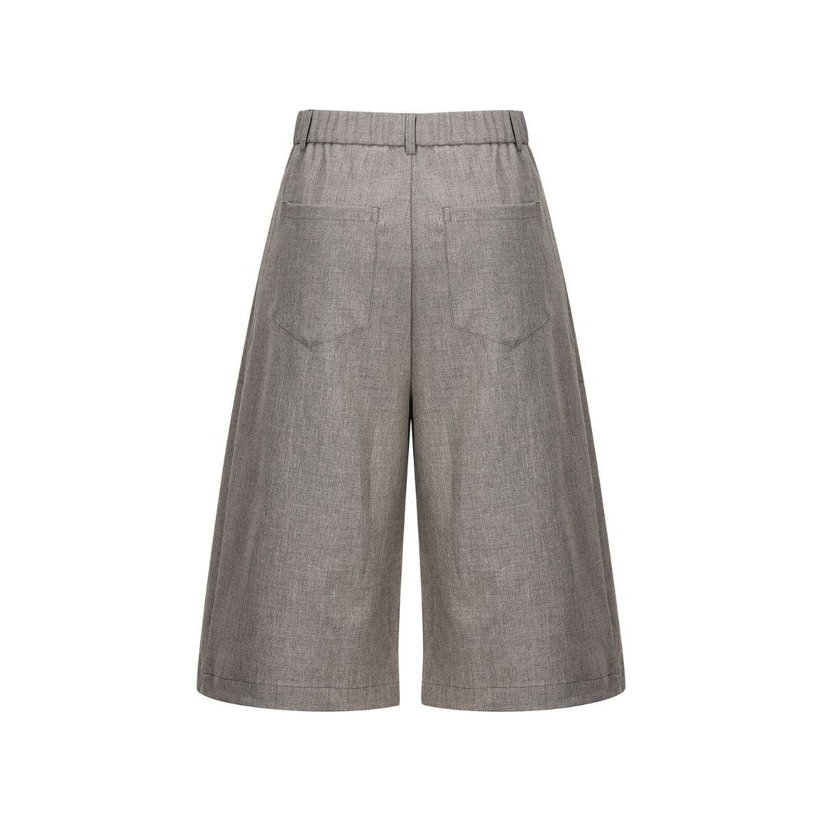 Vintage Draped Pleated Bermuda Shorts