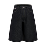 Bermudas con lavado vintage y salpicaduras de tinta