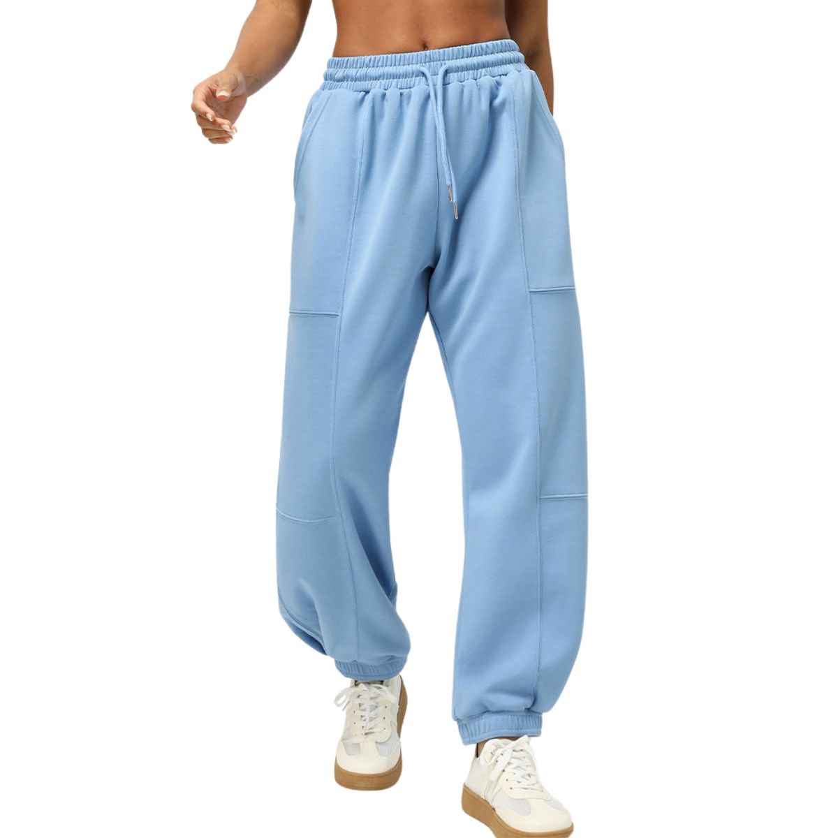 Women's Solid Baggy-Fit Joggers