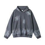 Heavy Washed Paint‑Splatter Destroyed Hoodie