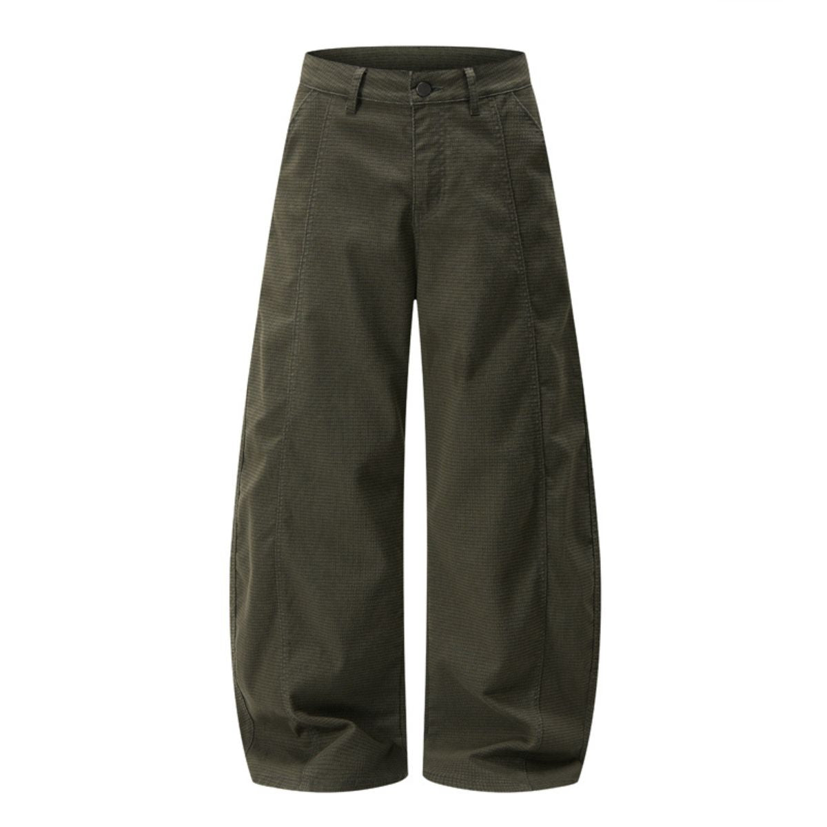 Seam‑Panel Balloon Wide Leg Trousers