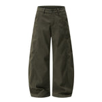 Seam‑Panel Balloon Wide Leg Trousers
