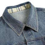 Hong Kong Vintage Fake Two-piece Patchwork Denim Jacket