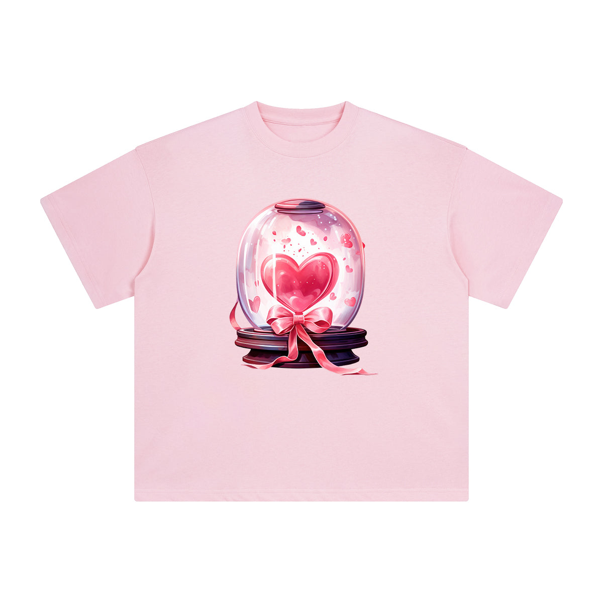 Valentine Love Globe Graphic Tee-INNBLAC Fashion Apparel