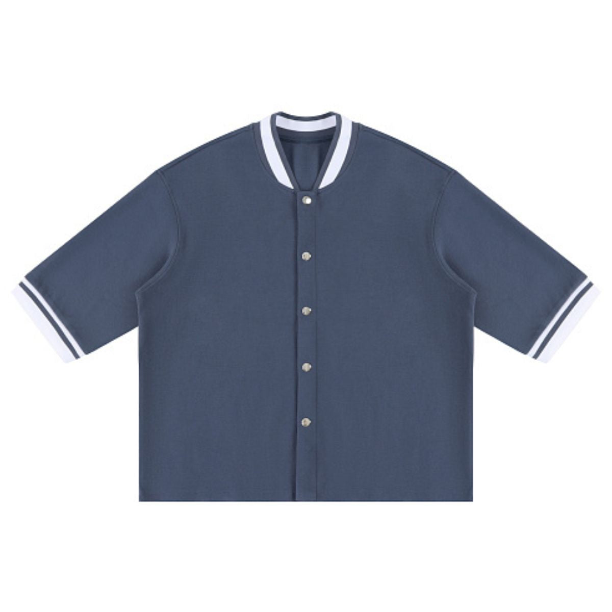 Heavyweight V Neck Button Cardigan Tee 320G