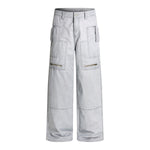 Multi-Pocket Baggy Utility with Zipper Detail Cargo Pants