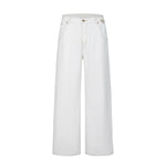 Paris Button Baggy Wide-Leg Denim Jeans