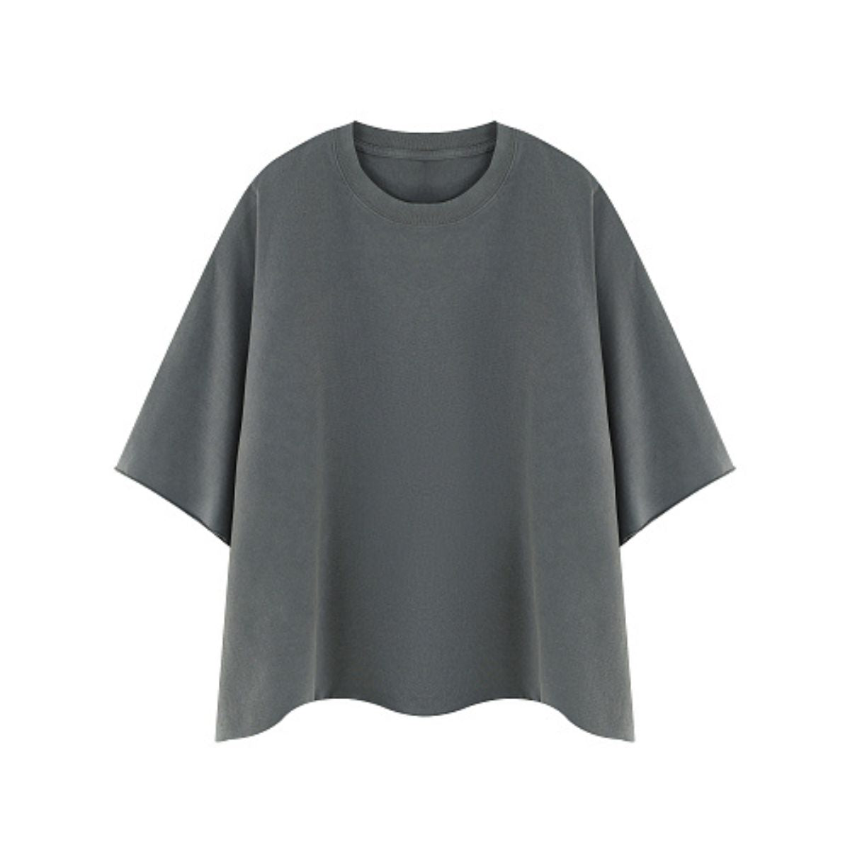 Washed Boxy Cropped Raglan Tee