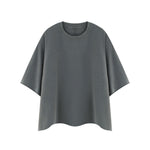 Washed Boxy Cropped Raglan Tee