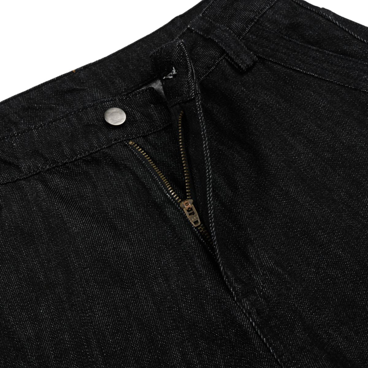 American Retro Black Pleated Jeans