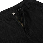 American Retro Black Pleated Jeans