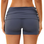 Folded Waistband Contoured‑Booty Elevated‑Feel Shorts