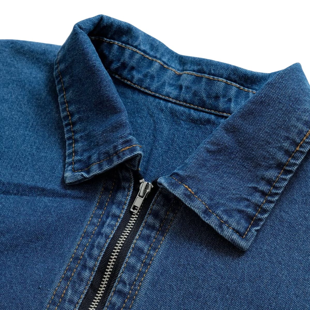 Vestido midi vaquero sin mangas con botones y aberturas en la parte delantera