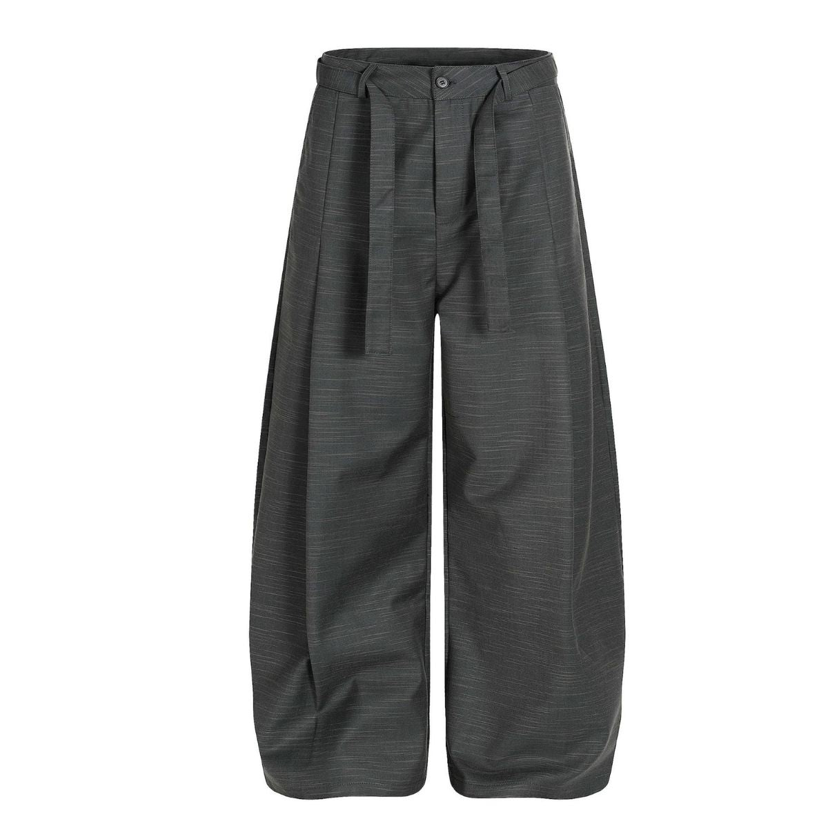 Washed Utility Wide-Leg Cargo Pants