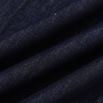 Falda vaquera con bordado de perlas y lavado vintage