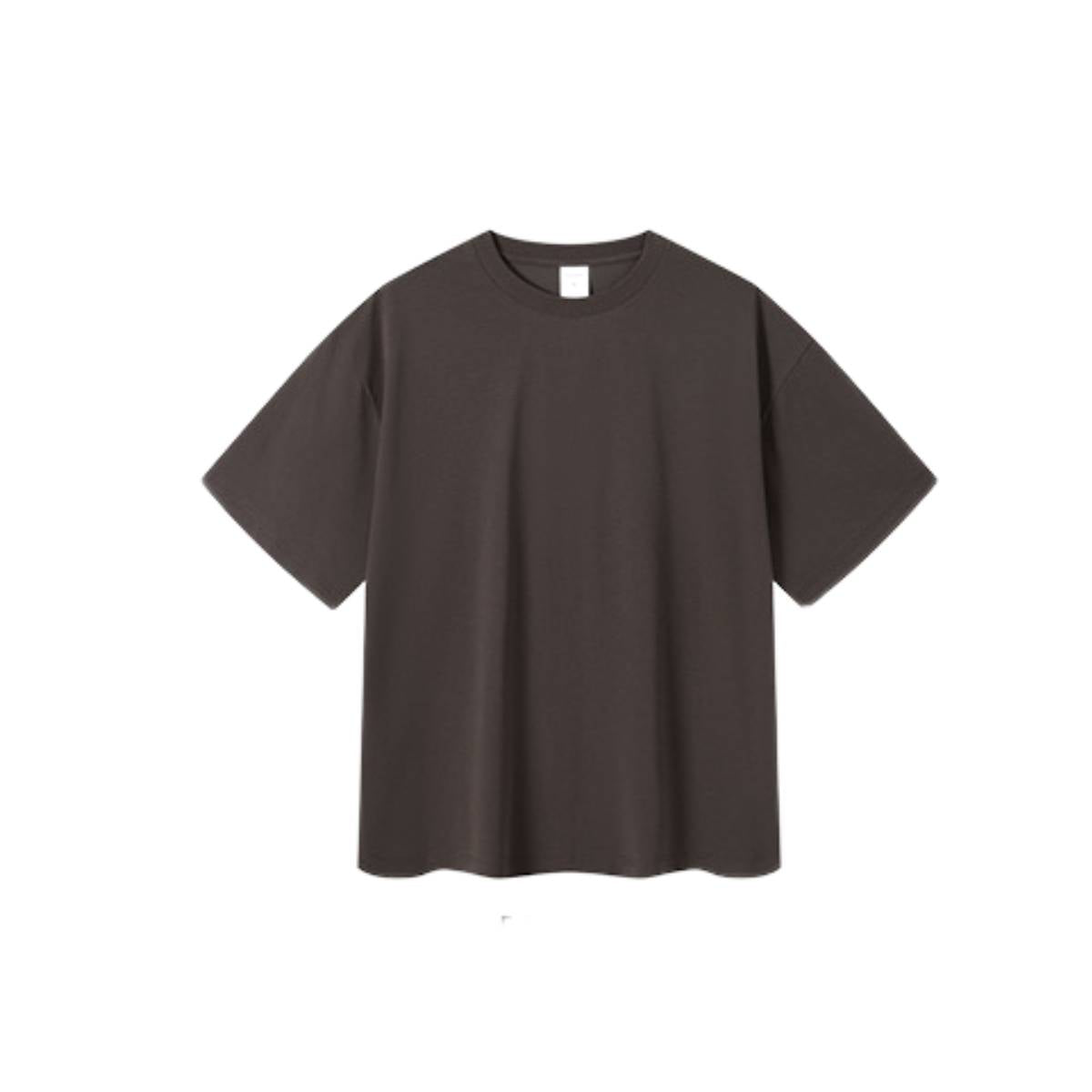 Camiseta destructiva de peso pesado con borde crudo de 10 oz