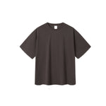 Camiseta destructiva de peso pesado con borde crudo de 10 oz
